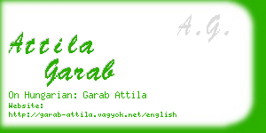 attila garab business card